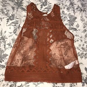 Lace tank top